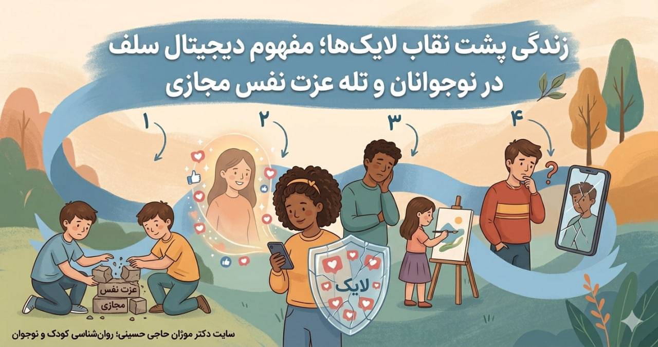 زندگی پشت نقاب لایک‌ها؛ مفهوم دیجیتال سلف در نوجوانان و تله عزت نفس مجازی