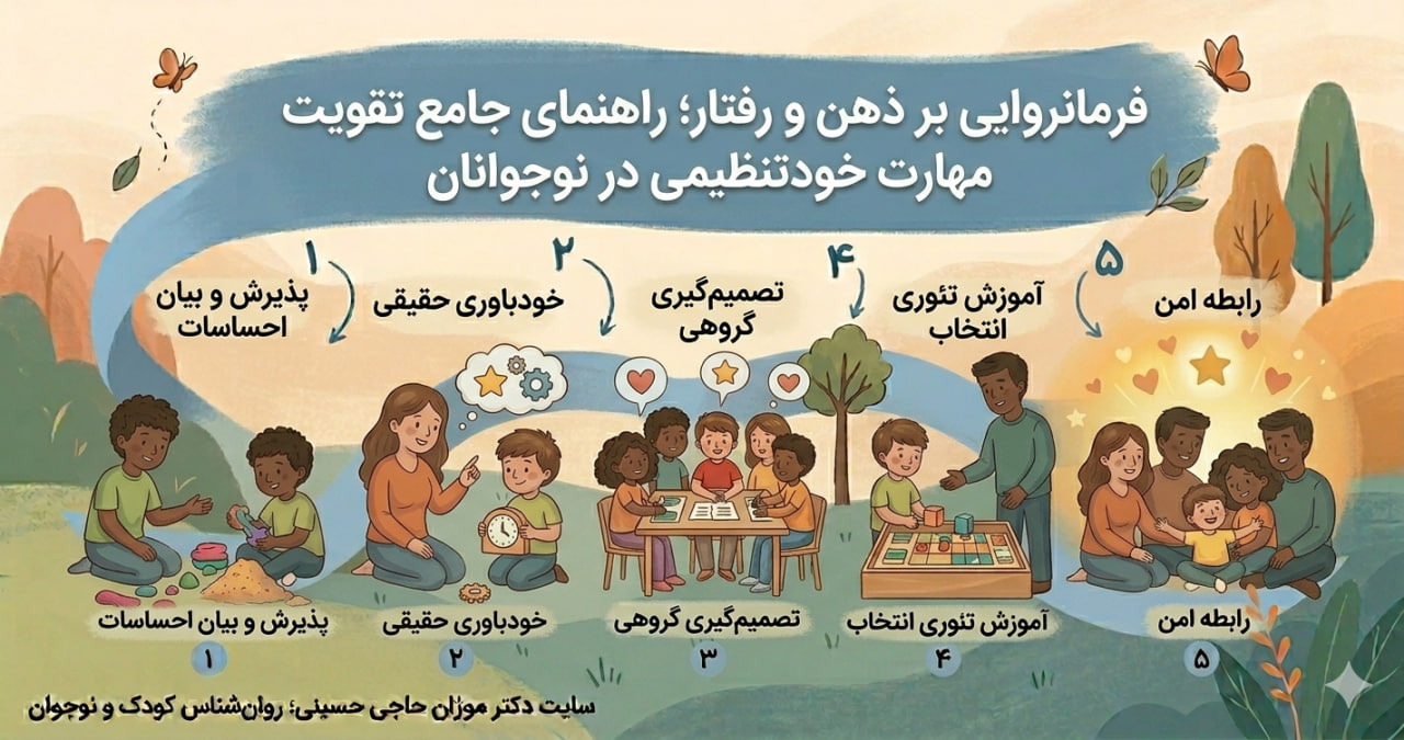 فرمانروایی بر ذهن و رفتار؛ راهنمای جامع تقویت مهارت خودتنظیمی در نوجوانان